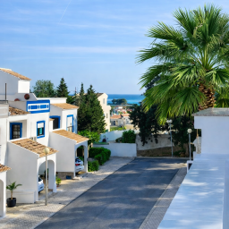 Blick Dachterrasse Meer